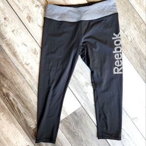 Black/Gray/White Reebox Workout Pants size L